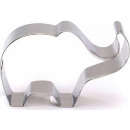 Stainless Steel Elephant Shape Biscuit Mold Bakeware Fondant Cake Mold DIY Sugar craft 3D Pastry Cookie Cutters Baking Tools