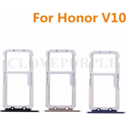 SIM Card Tray For Huawei Honor V10 Slot Holder Adapter for Huawei Honor View 10 Replacement Parts