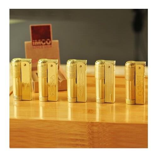 IMCO Copper Windproof Vintage Kerosene with Retro Grinding Wheel Lighters