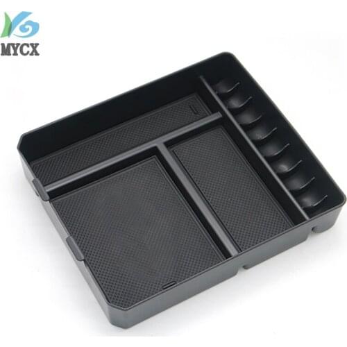 Non-Slip Central Armrest Container Stowing Box Refrigerator Cover Mat For toyota Land Cruiser Prado FJ120 FJ150 120 Accessories