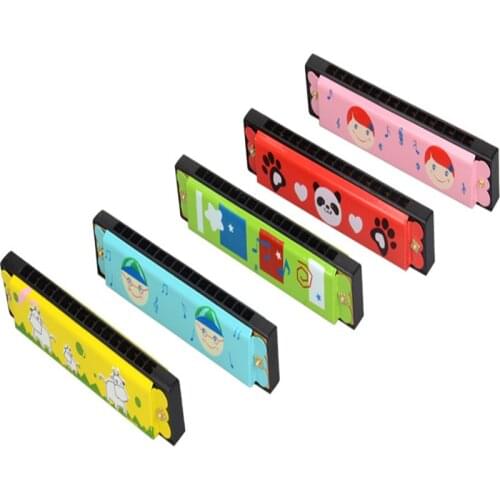 New Funny Wooden Harmonica Kids Music Instrument Educational Child Attractive Toy