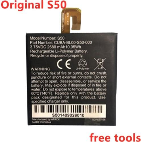 100% new CUBA-BL00-S50-000 2680mAh Battery for Caterpillar CAT S50 Batteries+USB cable+toolkit