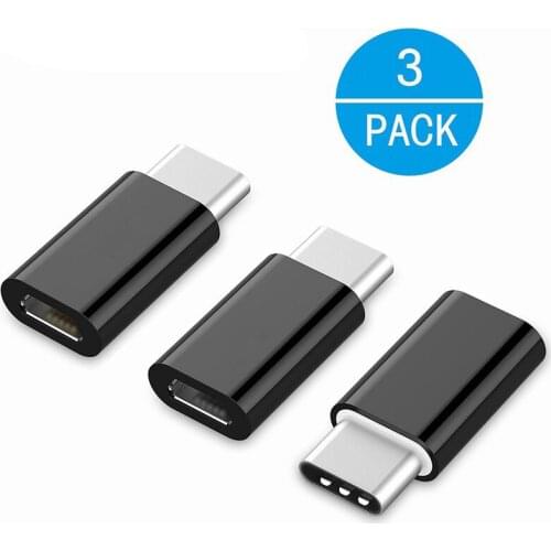 3PCS Type C Adapter for Xiaomi Mi 6 A1 5X Oneplus 3t 5 3 Samsung S8 S9 Plus for IPhone X 8 7 6 Micro USB To USB C Adapter Type-C