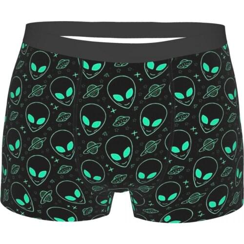 Alien Pattern Alien Ripley Space Horror Movie Underpants Breathbale Panties Man Underwear Print Shorts Boxer Briefs