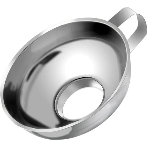 Stainless Steel Wide-mouth Funnel Large-caliber Packaging Food Kimchi Enema Filling Oil Funnel Kitchen Cooking Tools