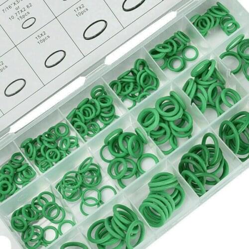 270 Pcs 18 SizesAir Conditioning HNBR O Rings Car Auto Repair Tools Rubber Air Conditioning Refrigerant Ring Sets Car tools