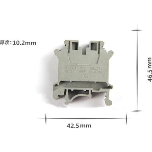 [VK] UK10N UK-10N 10 square universal connection terminal row 100PCS/LOT