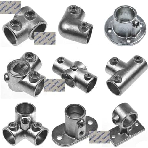 Heavy Galvanizing Die Cast Iron G1/2" 20mm Pipe Tube Fittings Clamp Hex Screw Flange Elbow DIY Storage Diaplay Rack Guardrail