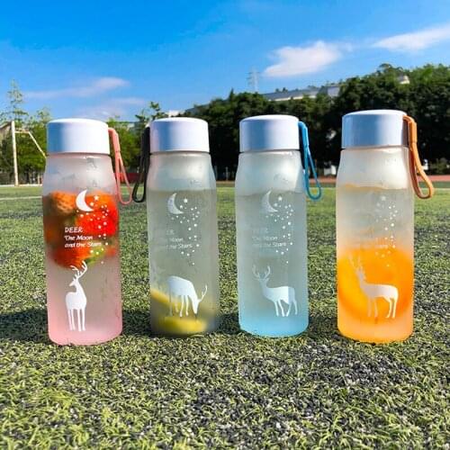 560ml Water Bottles Gym Leak Proof Cap Students Biking Drinkware Travel Outdoor Sports Portable Drinking Plastic Water Bottle