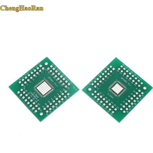 ChengHaoRan 5Pcs Adapter plate QFN56 QFN64 QFN conversion DIP conversion board 0.5mm pitch Board Pitch Adapter