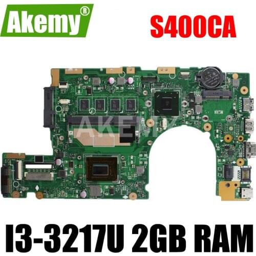 Akemy S400CA REV 2.1 3.1 Mainboard For ASUS S500CA S500C ( 15.6 inches ) Laotop Motherboard W/ I3-2365M 2GB RAM