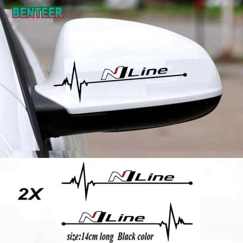 2pcs /lot Car rearview mirror sticker For Hyundai i10 i20 i30 i40 ix35 TUCSON Elantra SONATA GENESIS