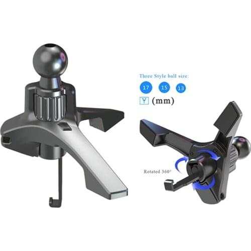 Car Holder Universal Air Vent Clip 13mm 15mm 17mm Ball Head for Magnetic Gravity Stand Support Phone Charger Magnet Mount Holder
