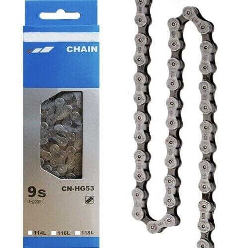 CN-HG53 Chain 9S MTB bicycle bike chain HG53 cycling bicycle groupset chains CN-HG53 MTB ROAD M4000 M3000 M390 M370 Chains