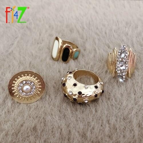 Кольца с кристаллами F.J4Z China At AliExpress
