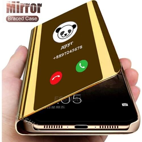 Flip Case For Samsung Galaxy A51 A50 A70 A71 A01 A10 A20 A30 A40 J3 J5 J7 A3 A5 A7 2017 J4 J6 A6 A8 Plus 2018 Smart Mirror Cover