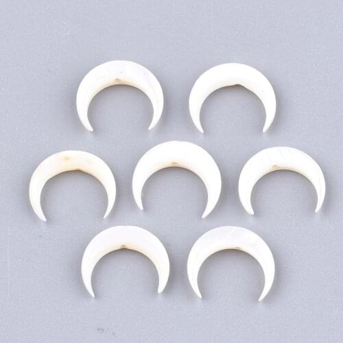 50pcs Electroplate Freshwater Shell Pendants with Iron Findings jewelry making Accessories F60