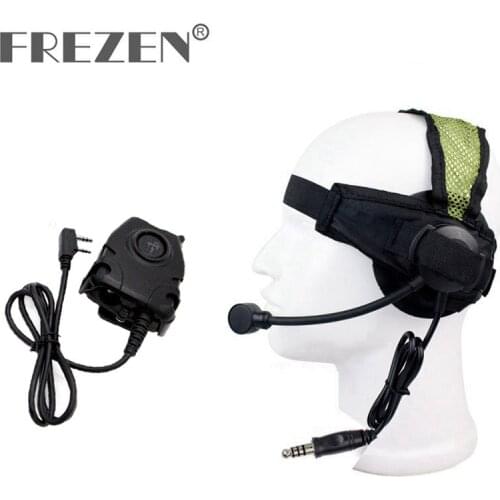 HD02 Z Tactical Bowman Elite II Headset With Peltor Style PTT For Walkie Talkie Kenwood BaoFeng UV-5R UV-82 UV-5RE Plus Radio