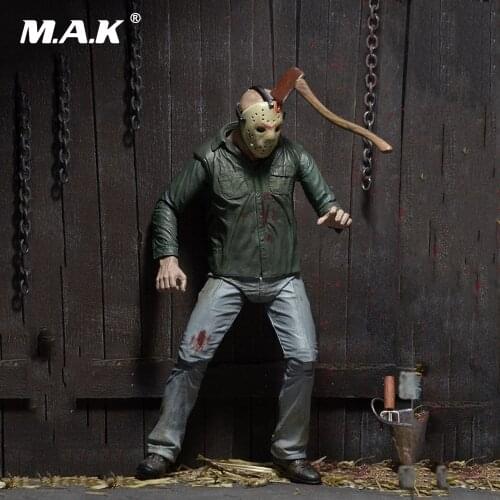 Collectible Deluxe Edition Figure Model Toys 7" Anime Figure NECA PVC Jason Voorhees Friday Ultimate Murderer Horror Version