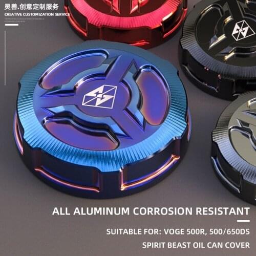 SPIRIT BEAST Motorcycle Rear Brake Oil Cap Modified CNC Aluminum Oil Cup Protective Cover Accessories For VOGE 500R 500DS 650DS
