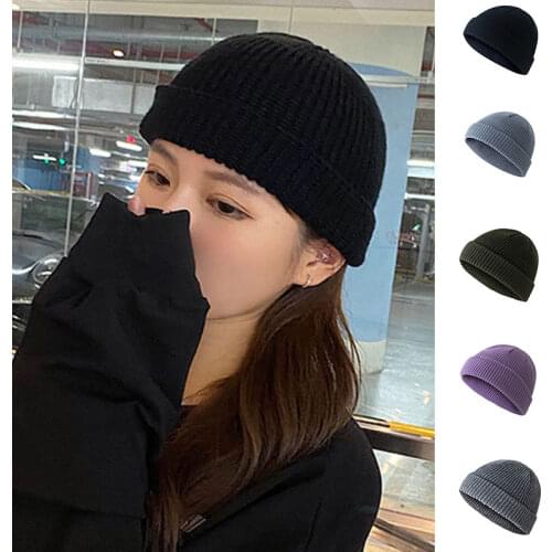 Hat Mens Autumn And Winter Melon Hat Tide Womens Knit Hat Hip Hop Cold Hat Elegant Landlord Hat Baotou Hat LXH