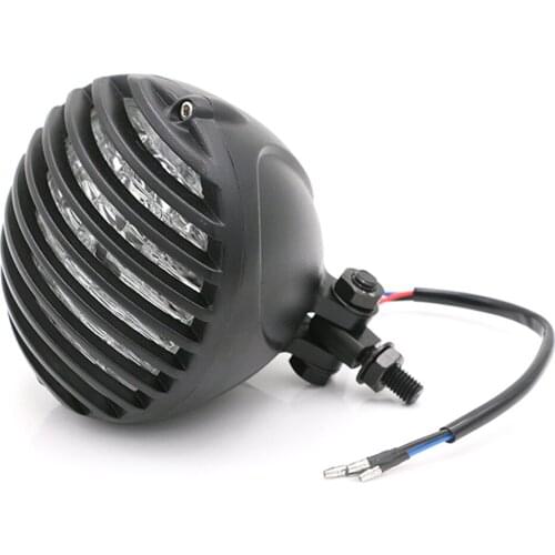 12V Grill Motorcycle Headlight Headlamp 4.5inch for Harley Chopper Bobber