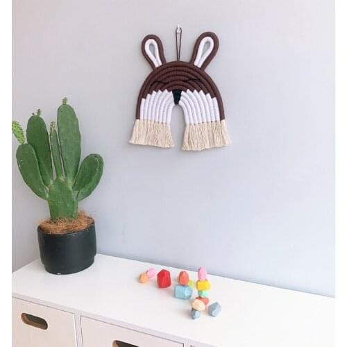 Rainbow Wall Hanging Garland Tassel Handmade Weaving Ornament Hobo Baby Kids Rooms Decoration Accessories Pendant Home Décor