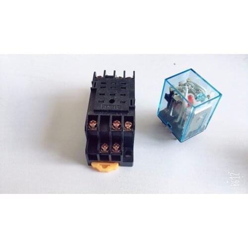 Coil power relay 11pin 3NO 3NC MY3NJ MY3N-J led lamp 5A 12V/24VDC ,AC110V/220V