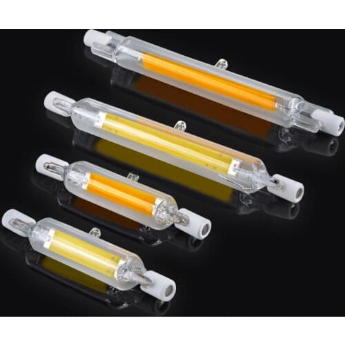 Glass Tube COB LED R7S 118mm 78mm Replace Halogen Lamp 220V 230V Energy Saving Spotlight R7S LED Bulb 5W 10W for Floodlight