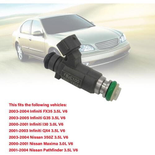 Fuel Injectors FBJC100 for 2000-2005 Infiniti Nissan 3.0 3.5 V6 16600-5L700