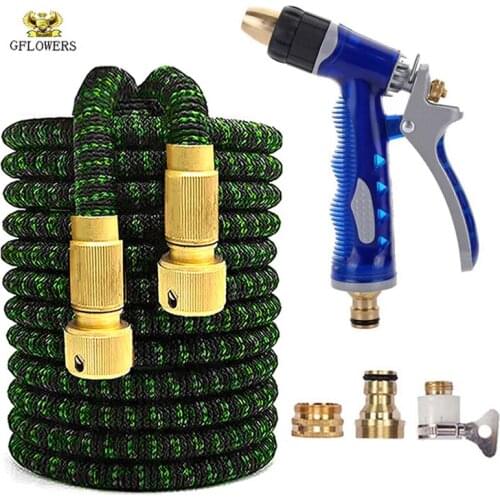 High quality magic hose high pressure garden water gun adjustable zinc alloy sprinkler irrigation hose spray gun for watering fl