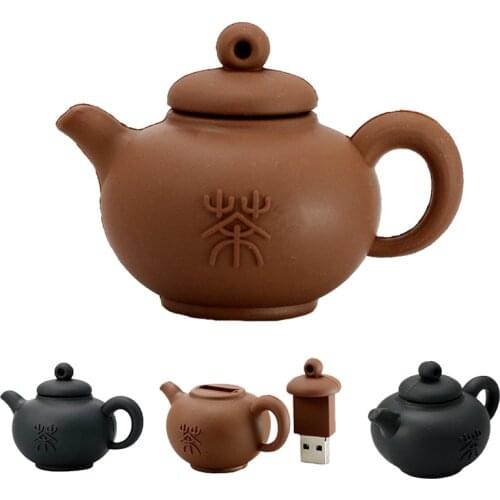 Funny Tea Set Personalized Pendrive 64 8 GB USB 2.0 Flash Drive 4GB 128GB 16GB 8GB Memoria Stick 32GB 64GB 256GB Thumb Disk Gift
