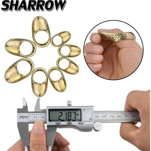 1pc Archery 16-23mm Thumb Guard Shooting Ring Finger Guard Hunting Bow And Arrow Protective Gear Hunting Shooting Accessories
