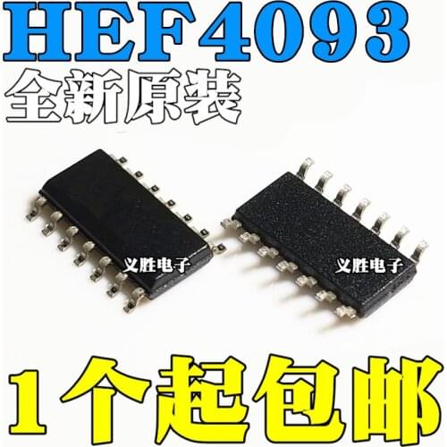 2PCS New and original HEF4093BT SOP14 Schmitt trigger Logic chip IC Logic chips, can replace CD4093BM SOP14 logic devices chip