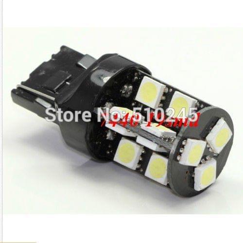 50x cheap 7440 Canbus no error 19 SMD 5050 Amber Tail Turn Signal 19 LED Car Light Lamp Bulb parking car source External Lights