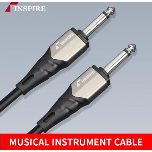 6.35mm to 6.35mm No Noise Shielded long life Instrument Cable for Speaker to Amp Jack for Guitar Amplifier Keyboard