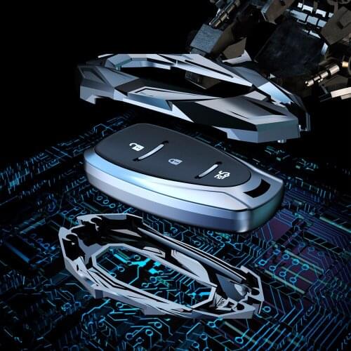 Zinc Alloy Car Key Case Auto Key Protection Cover For Chevrolet New Malibu XL Equinox Car Holder Shell Car-Styling Accessories