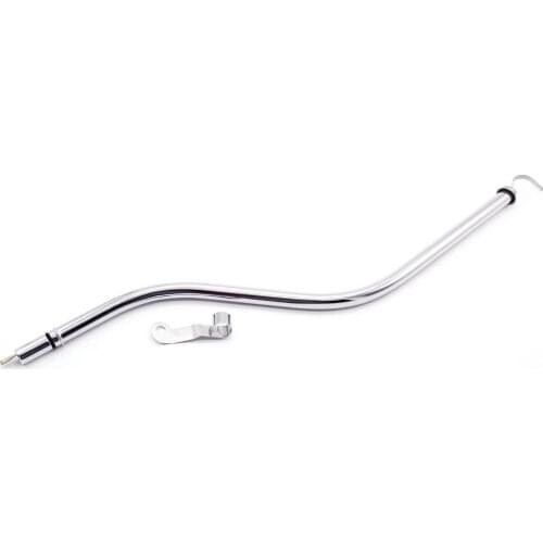 Electroplating Oil Dipstick TH350 Plating Transmission Dipstick Replacement Part Chrome Steel Dipstick Transmission Tube