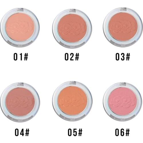 Logo Customized Blush Palette Makeup Mineral Powder Natural Red Rouge Lasting Cream Cheek Tint Orange Peach Pink Blush Cosmetic