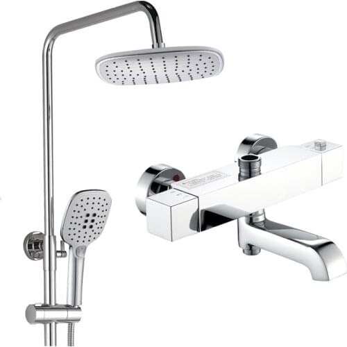 Rapsel Brass Shower Tap With ABS Head Shower Set