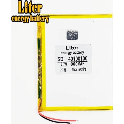 3.7V,6000mAH (polymer lithium ion battery) Li-ion battery for tablet pc 7 inch 8 inch 9inch 40100100