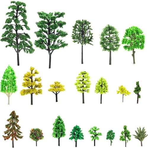 3-11CM Model Pine Trees Plant H0 N Z Scale 1:87 Model Moose Deer Model Railway Layout Mini Scenery