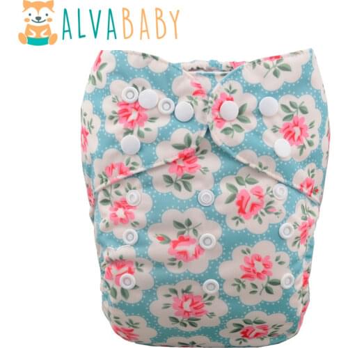 NEW One Size Fits All Washable Alva Baby Cloth Diaper with Insert H051