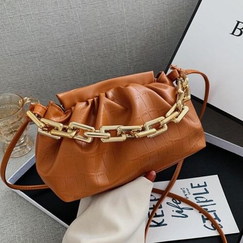 Solid Color Pleated Tote Bag 2021 Fashion New High-quality Soft Leather Womens Designer Handbag Travel Shoulder Bags Armpit Bag