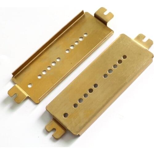Free Shipping N&B 1 set guitar parts brass P90 dog ear guitar pickup baseplate