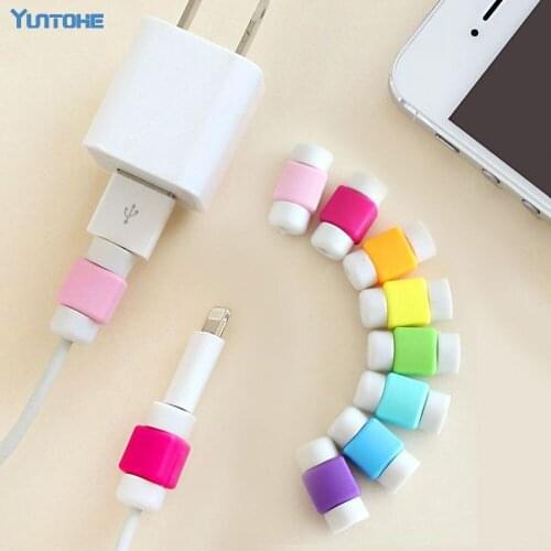 Wholesale 2000pcs/Lot Colorful USB Cable Protector For Apple IPhone Charging Line Protective Digital Cord Saver Cover