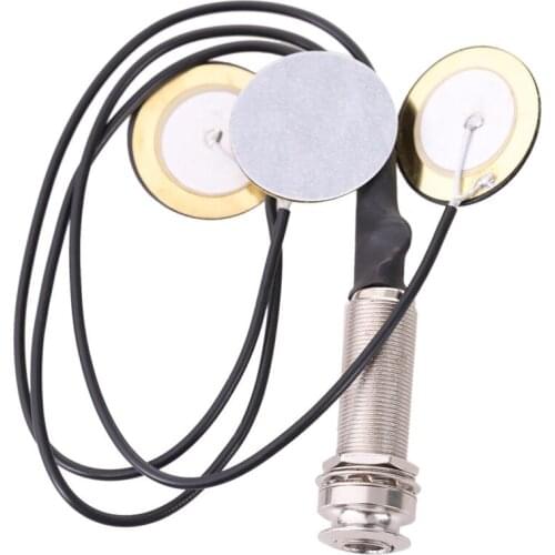 Piezo Contact Microphone 3 Transducer Pickups with end pin jack for Kalimba