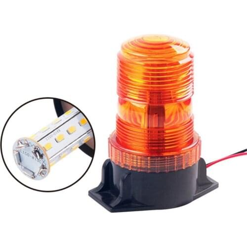 Warning Beacon Light LED Amber Emergency Signal Light for School Bus 12-30V Safety Strobe Flashing Lamp Indicator Light