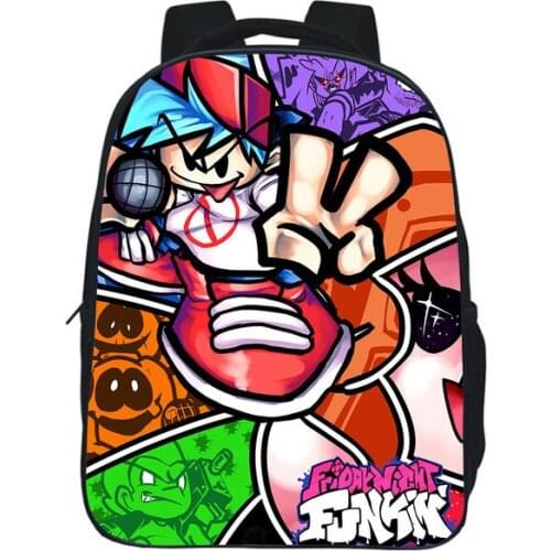 Friday Night Funkin Backpacks Boy Girl School Bags New Game Printing Bookbag Children Bag Fashion Cartoon Kindergarten Bag