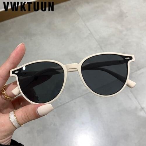 VWKTUUN Sunglasses Women Ocean Lens Cat Eye Shades Metal Rivet Glasses Frame UV400 Points Sport Sunglass Men Driving Eyewear
